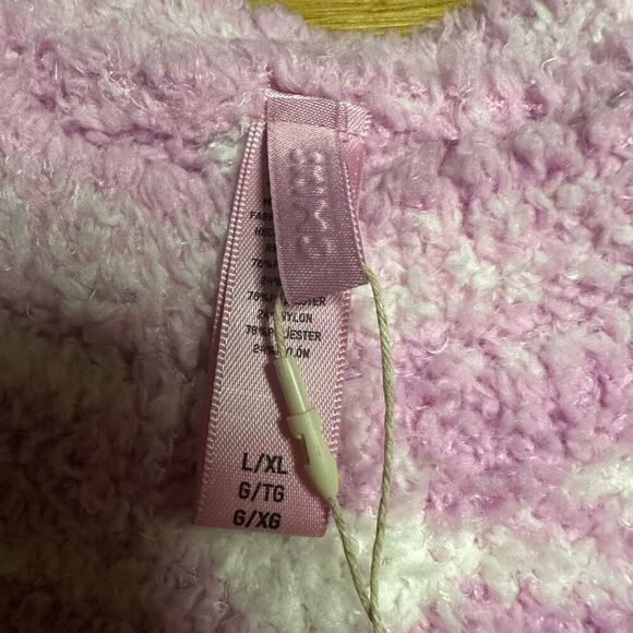 NWT Skims knit pullover sweatshirt petal houndstooth L/XL - Picture 5 of 9